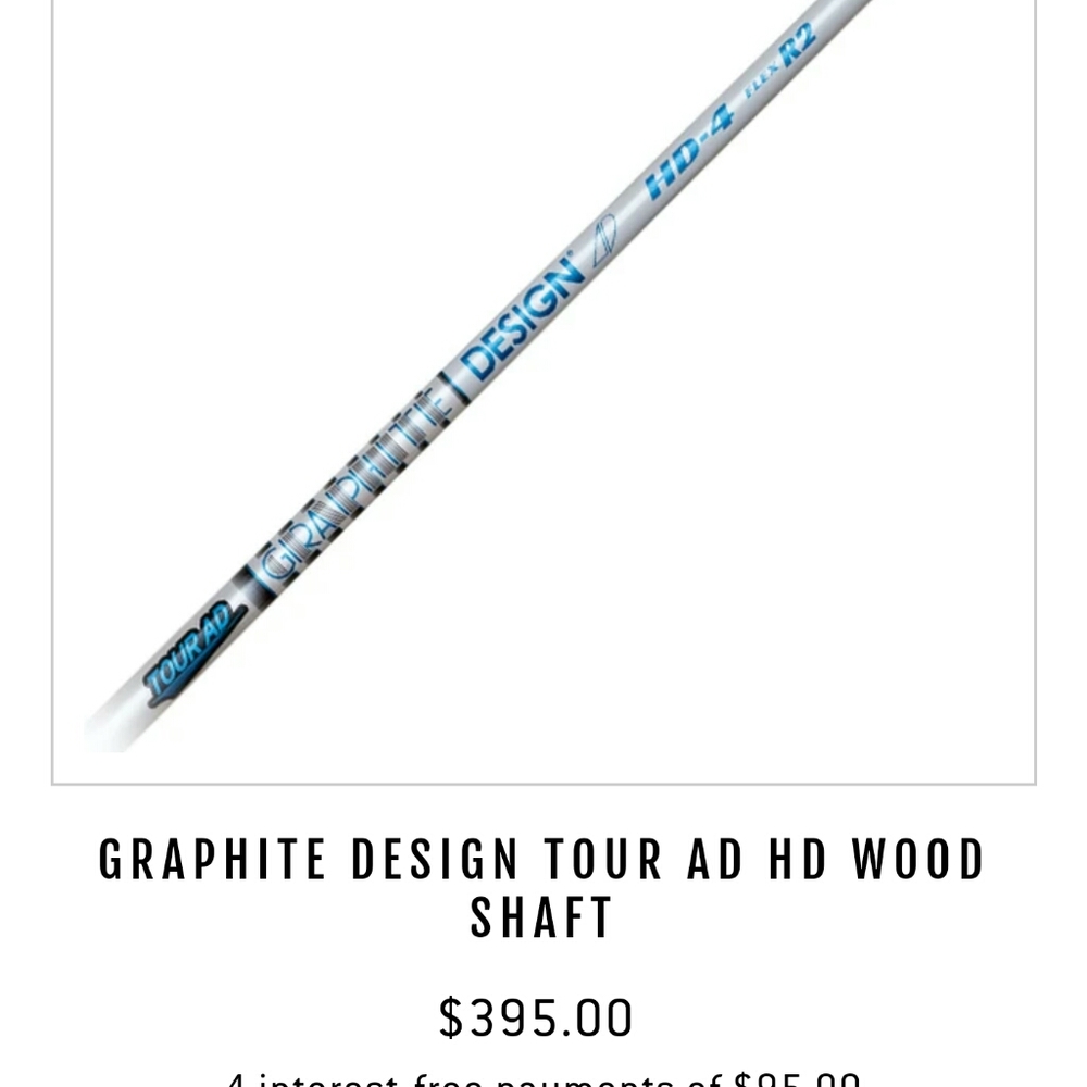 Graphite Design TOUR AD HD driver shaft